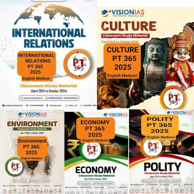 Vision IAS PT 365 Yearly Magazine 2025 | Current Affairs | Latest in English Medium