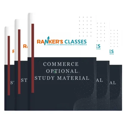 Ranker IAS Commerce Class Notes 2024-2025 | English | UPSC Optional
