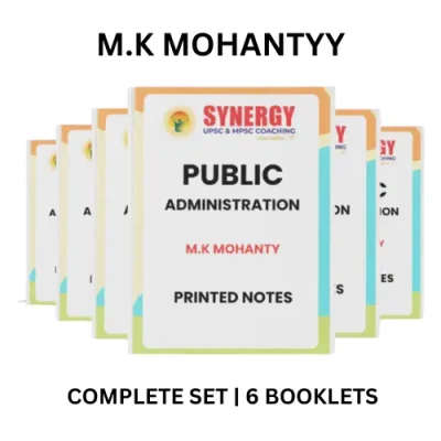 MK Mohanty Public Administration Class Notes 2024-2025 | English | UPSC Optional