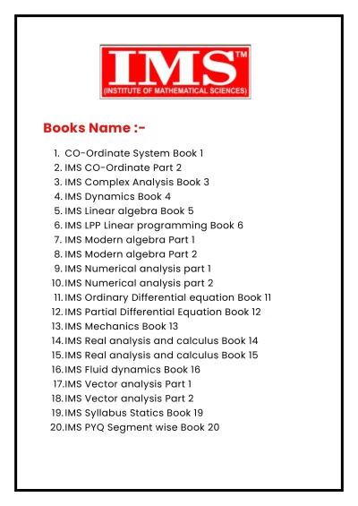 IMS Maths Study Material 2025 | English Medium | Best Maths Optional Notes - Image 2