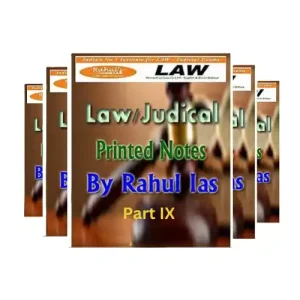 Rahul IAS Law Hindi Class Notes 2024-2025 | Hindi | UPSC Optional