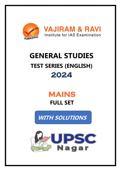 Vajiram and Ravi Test Series 2024 | MAINS