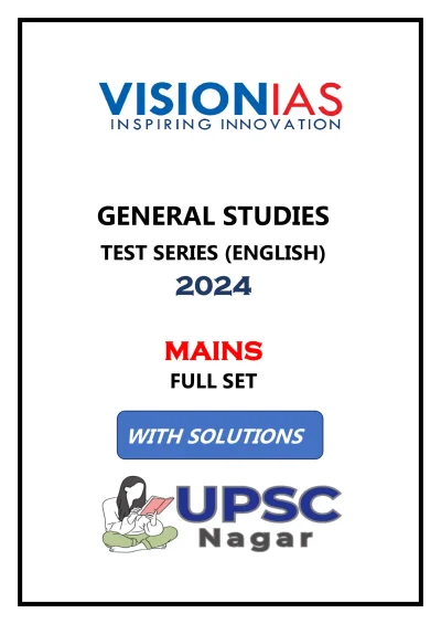 Vision IAS Test Series 2024 | MAINS