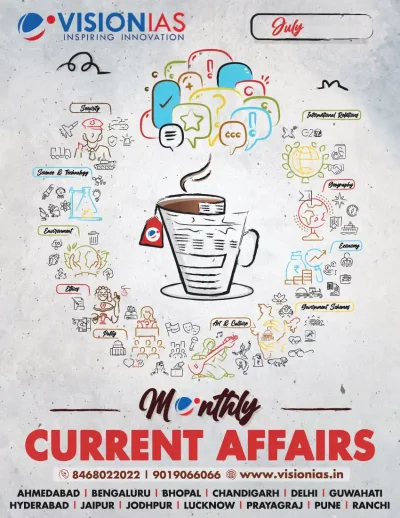 Vision IAS Current Affairs Magazine July 2024  | Latest in English Medium